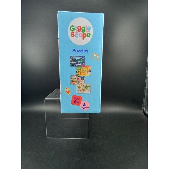 Giggle Scape 4-Puzzle Set Ages 6+ With Safari Sea Museum & Map Themes 550 Pieces - Picture 7 of 7